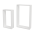 Полка настенная Spaceo 45x27 см/40x22 см МДФ цвет белый 2 шт