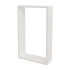 Полка настенная Spaceo 45x27 см/40x22 см МДФ цвет белый 2 шт