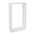 Полка настенная Spaceo 45x27 см/40x22 см МДФ цвет белый 2 шт