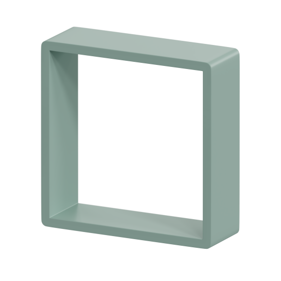 Полка настенная Spaceo 20x20 см/24x24 см/28x28 см МДФ цвет зеленый 3 шт