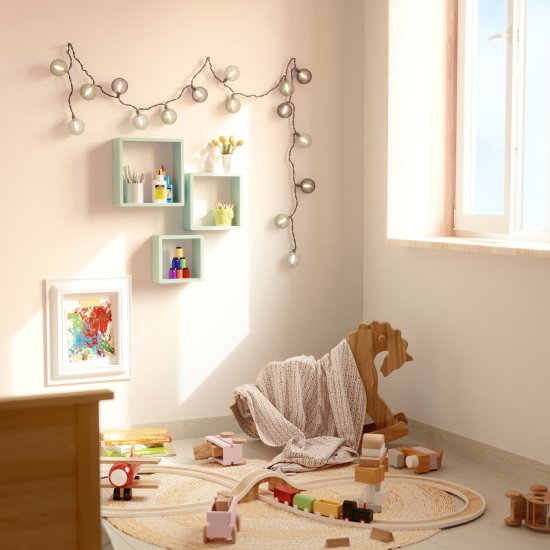 Полка настенная Spaceo 20x20 см/24x24 см/28x28 см МДФ цвет зеленый 3 шт