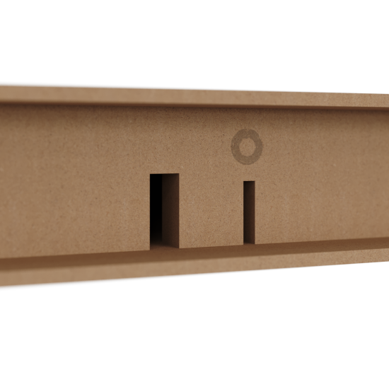 Полка настенная Spaceo Cotta 80x23.5 см МДФ цвет красный