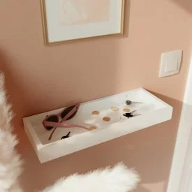 Полка настенная Spaceo White 40x15 см МДФ цвет белый