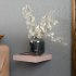 Полка настенная Spaceo Bistro 23x23.5 см МДФ цвет розовый