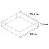 Полка настенная Spaceo Bistro 23x23.5 см МДФ цвет розовый