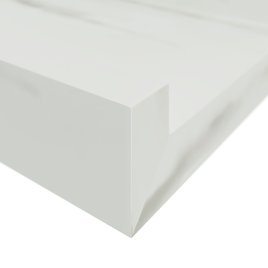 Полка настенная Spaceo White Marble 60x10 см МДФ цвет белый мрамор