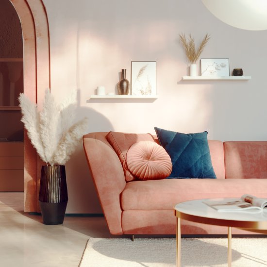 Полка настенная Spaceo White Marble 60x10 см МДФ цвет белый мрамор