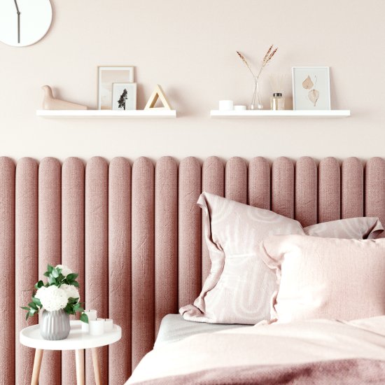 Полка настенная Spaceo White Marble 60x10 см МДФ цвет белый мрамор