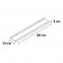 Полка настенная Spaceo White 60x10 см МДФ цвет белый