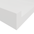 Полка настенная Spaceo White 60x10 см МДФ цвет белый