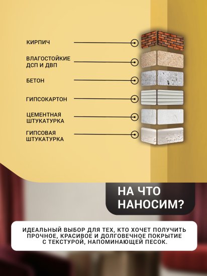 Краска фактурная Bayramix Sandeco с эффектом песка цвет белый 15 кг