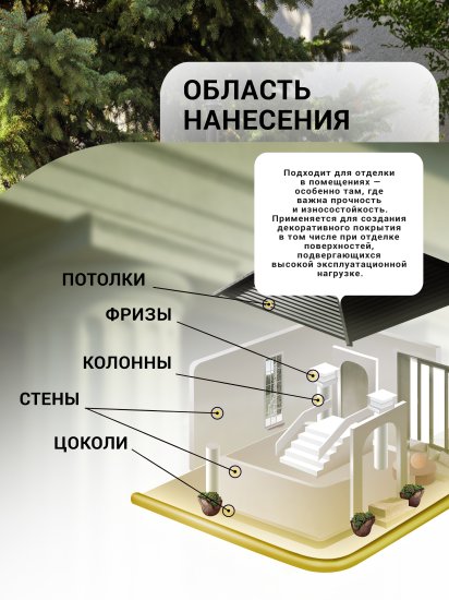 Краска фактурная Bayramix Sandeco с эффектом песка цвет белый 15 кг