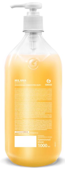 Жидкое крем-мыло Grass Milana «Молоко и мед» 1 л