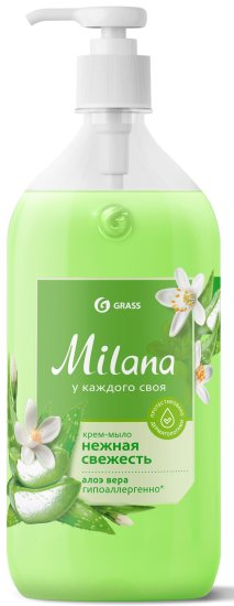 Жидкое крем-мыло Grass Milana «Алоэ вера» 1 л