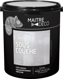 Грунт-краска для декоративных покрытий Maitre Deco «Sous-Couche» 1.5 кг