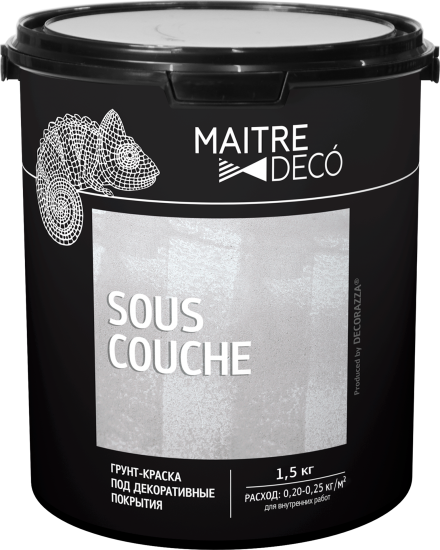 Грунт-краска для декоративных покрытий Maitre Deco «Sous-Couche» 1.5 кг