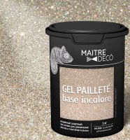 Лак-основа Maitre Deco «Gel Paillete Base Incolore» бесцветный 1 кг