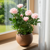 Роза горшечная Кордана микс 10.5x10.5 см