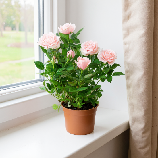 Роза горшечная Кордана микс 10.5x10.5 см