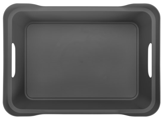 Ящик с крышкой Luxe 38x27.6x14 см 12 л полипропилен цвет серый