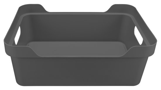 Ящик с крышкой Luxe 38x27.6x14 см 12 л полипропилен цвет серый