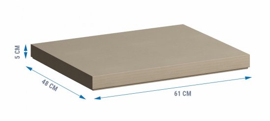 Столешница для ванной Scandi SC-60MC 60x4x47 см, искусственный камень, цвет матовый черный