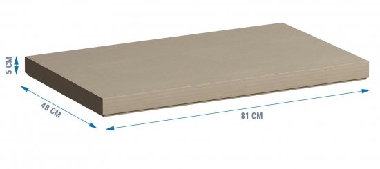 Столешница для ванной Scandi SC-80MC 80x4x47 см, искусственный камень, цвет матовый черный
