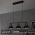 Подвесная люстра Inspire Ted E27x3 металл, цвет черный
