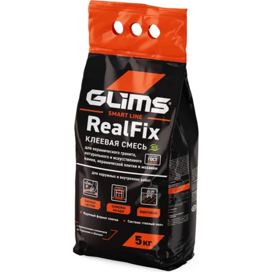 Плиточный клей GLIMS RealFix