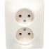 Двухместная розетка Systeme Electric GLOSSA