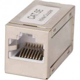 Проходной экранированный адаптер WRline WR-сA-8p8с-с5e-sH RJ45-RJ45 (8p8с), категория 5е