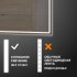 Шкаф зеркальный подвесной Vigo Look с подсветкой 60x80 см цвет белый