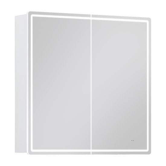 Шкаф зеркальный подвесной Vigo Look с подсветкой 80x80 см цвет белый