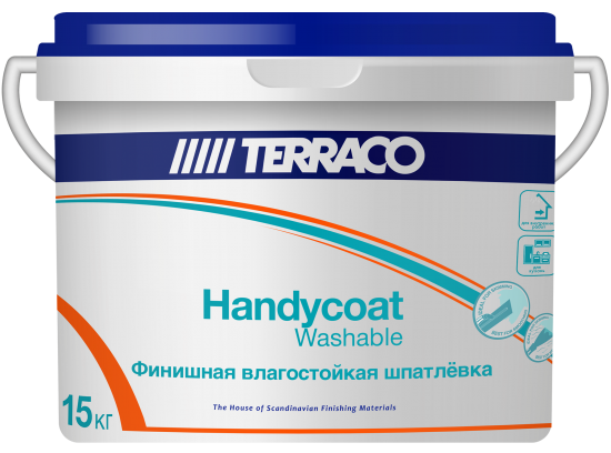 Шпатлёвка финишная влагостойкая Terraco Handycoat Washable 15 кг