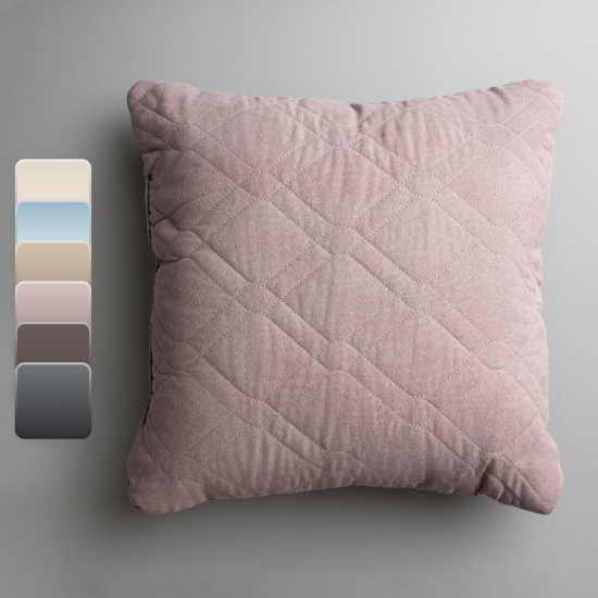 Подушка декоративная Linen Way 43x43 см замша пыльная роза