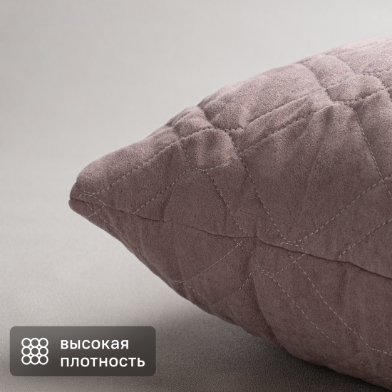 Подушка декоративная Linen Way 43x43 см замша пыльная роза