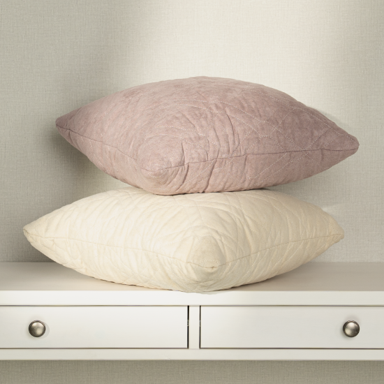 Подушка декоративная Linen Way 43x43 см замша пыльная роза