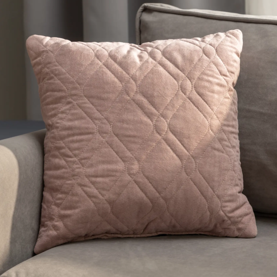 Подушка декоративная Linen Way 43x43 см замша пыльная роза