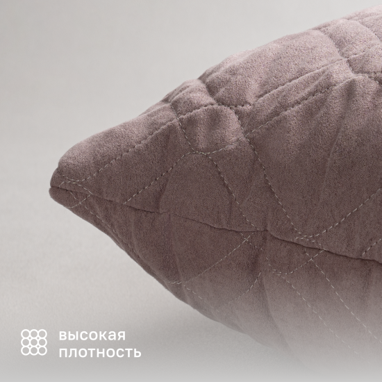 Подушка декоративная Linen Way 43x43 см замша пыльная роза