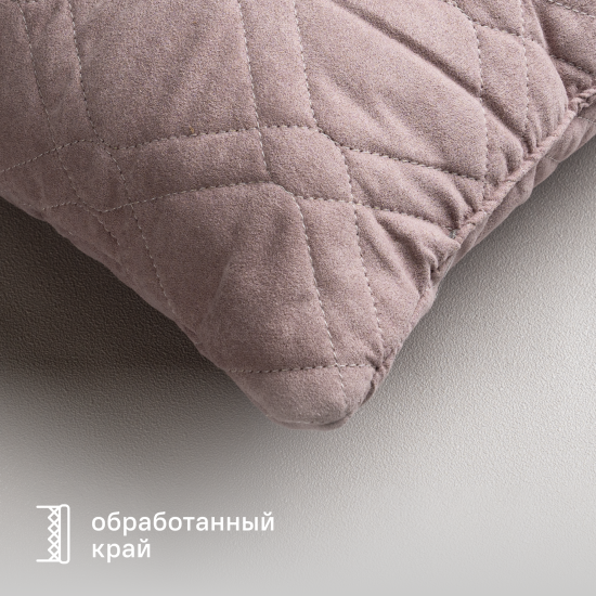 Подушка декоративная Linen Way 43x43 см замша пыльная роза