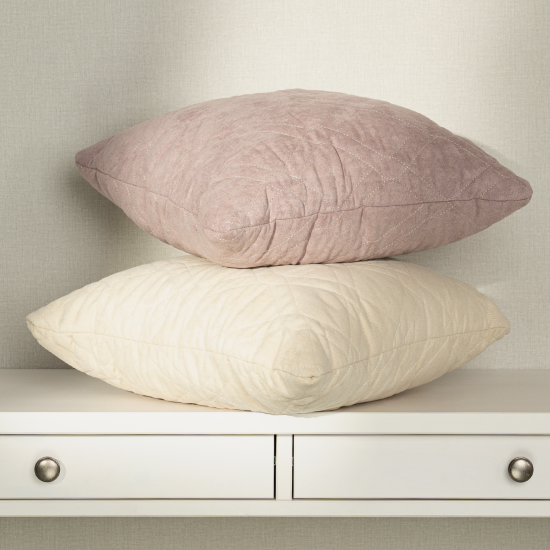 Подушка декоративная Linen Way 43x43 см замша пыльная роза