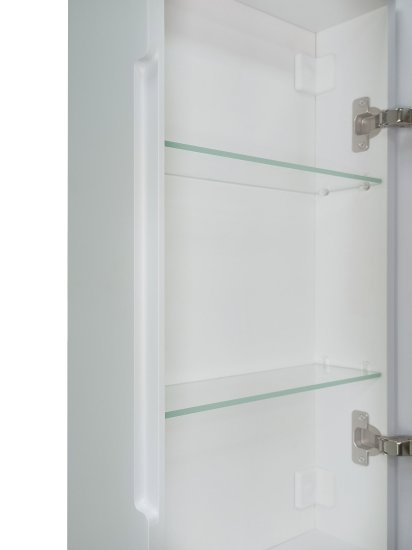 Шкаф зеркальный подвесной Montero White LED с подсветкой 35x65 см цвет белый