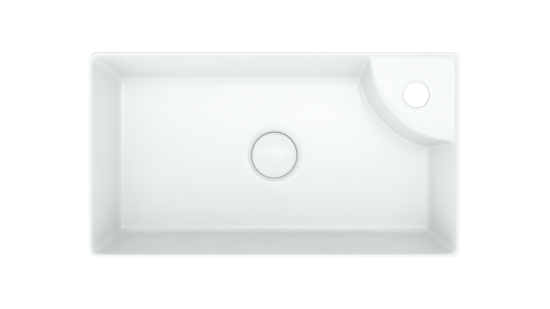 Раковина «Смарт» 45 см к тумбе «Мокка» цвет белый