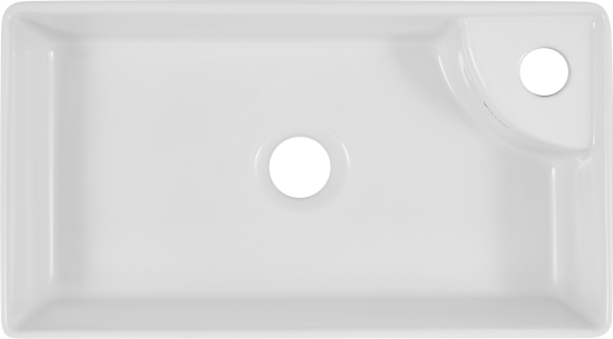 Раковина «Смарт» 45 см к тумбе «Мокка» цвет белый