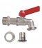 Кран шаровой латунный Valtec 3/4 НР(ш) х 3/4 НР(ш) ручка со штуцером угловой (VT.051.N.05)