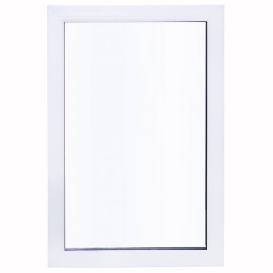 Окно пластиковое ПВХ VEKA глухое 870x600 мм (ВxШ) однокамерный стеклопакет белый/белый