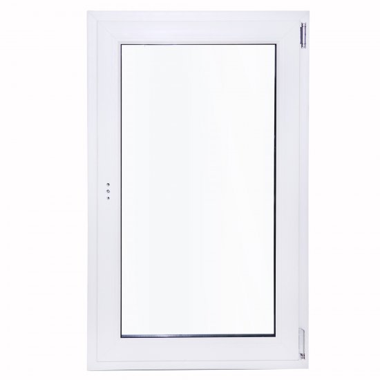 Окно пластиковое ПВХ VEKA одностворчатое 1170x600 мм (ВxШ) правое поворотно-откидное двуxкамерный стеклопакет белый/белый