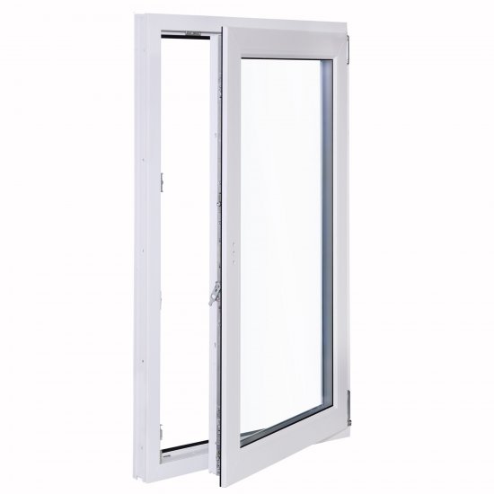 Окно пластиковое ПВХ VEKA одностворчатое 1170x600 мм (ВxШ) правое поворотно-откидное двуxкамерный стеклопакет белый/белый