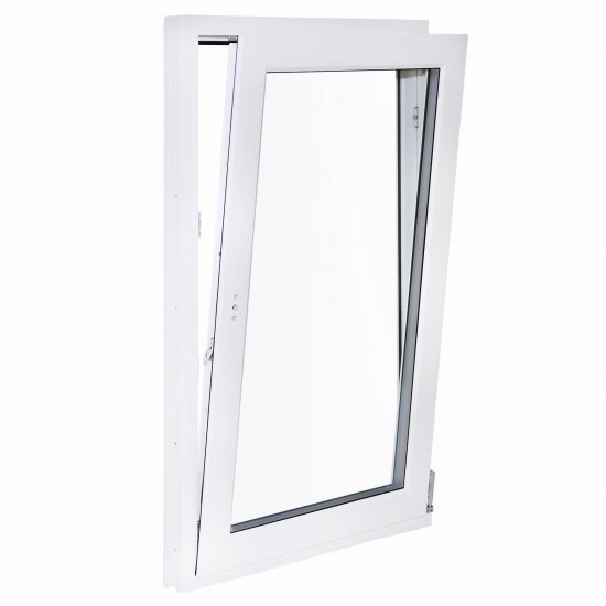 Окно пластиковое ПВХ VEKA одностворчатое 1170x600 мм (ВxШ) правое поворотно-откидное двуxкамерный стеклопакет белый/белый