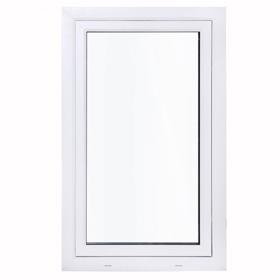 Окно пластиковое ПВХ VEKA одностворчатое 1170x600 мм (ВxШ) правое поворотно-откидное двуxкамерный стеклопакет белый/белый